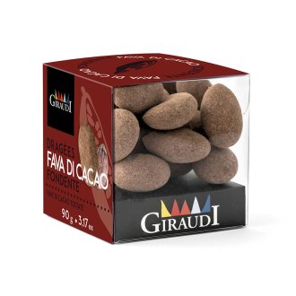 Box fava di cacao ricoperta di cioccolato fondente Giraudi